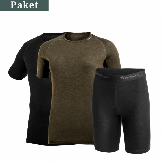 Woolpower Tee LITE Dam - paket i gruppen Kampanjer / Paketpris på ullunderställ hos Uthuset (woolpower_teedam_pkt)