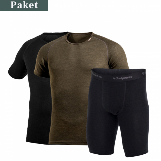 Woolpower Tee LITE Herr - paket i gruppen Kampanjer / Paketpris på ullunderställ hos Uthuset (woolpower_teeherr_pkt)