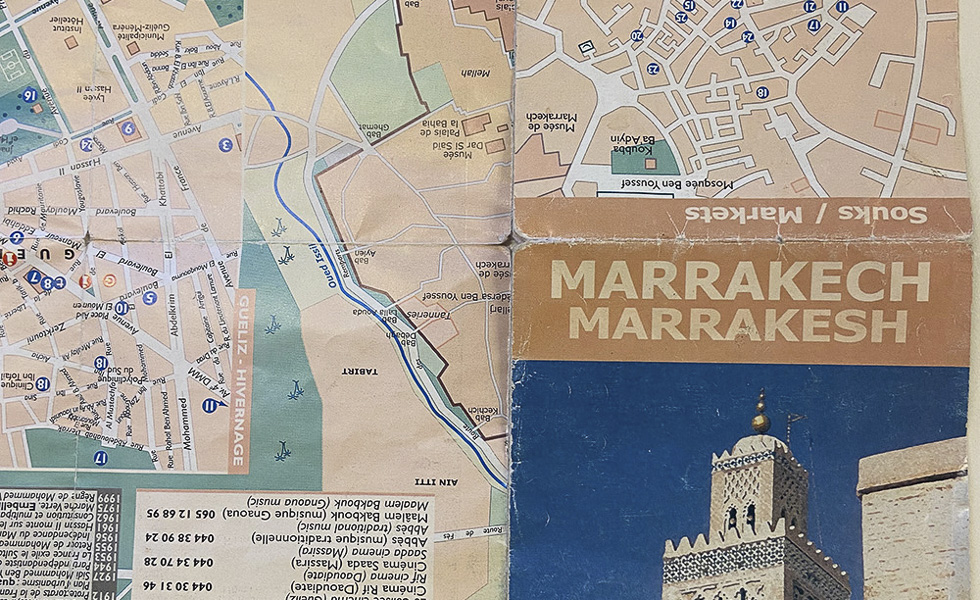 Karta över Marocko