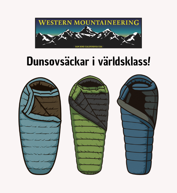 Lätta sovsäckar i dun