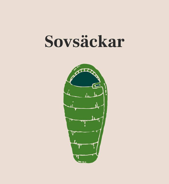 Sovsäckar i dun