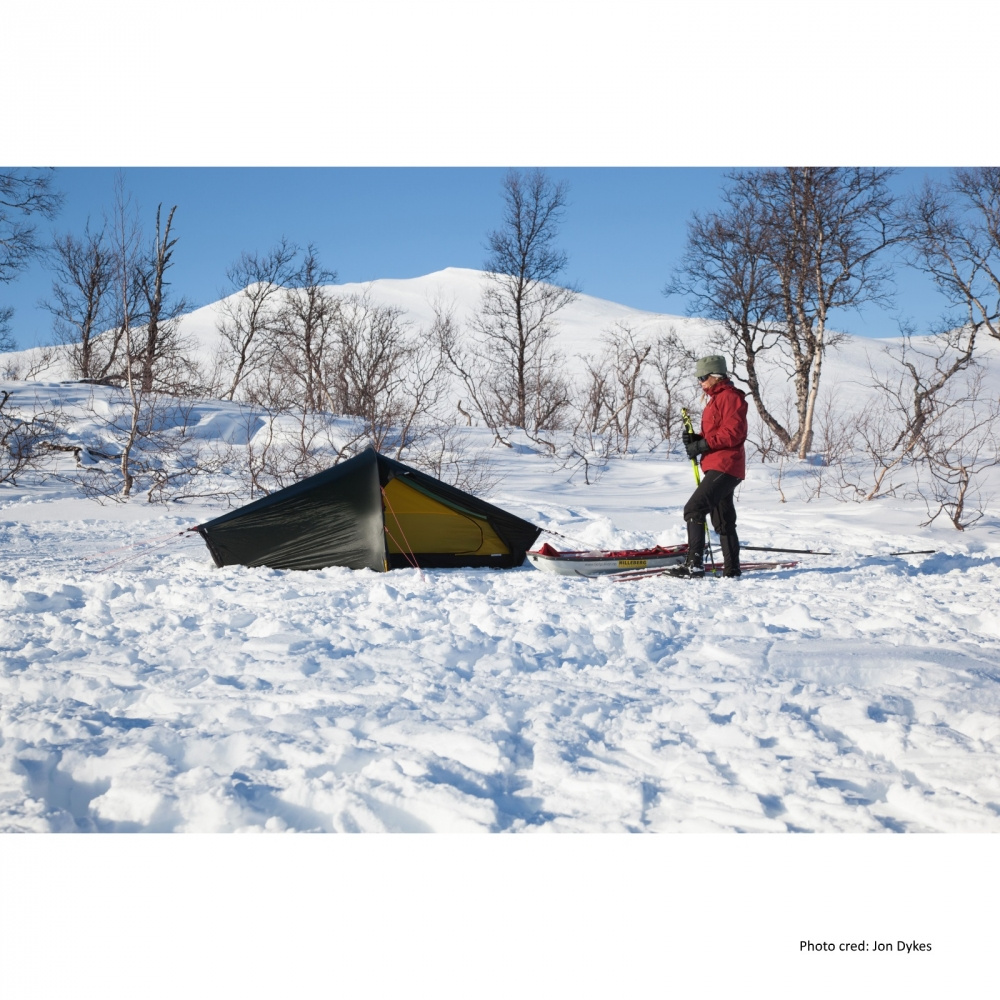 Hilleberg Akto i vintermiljö