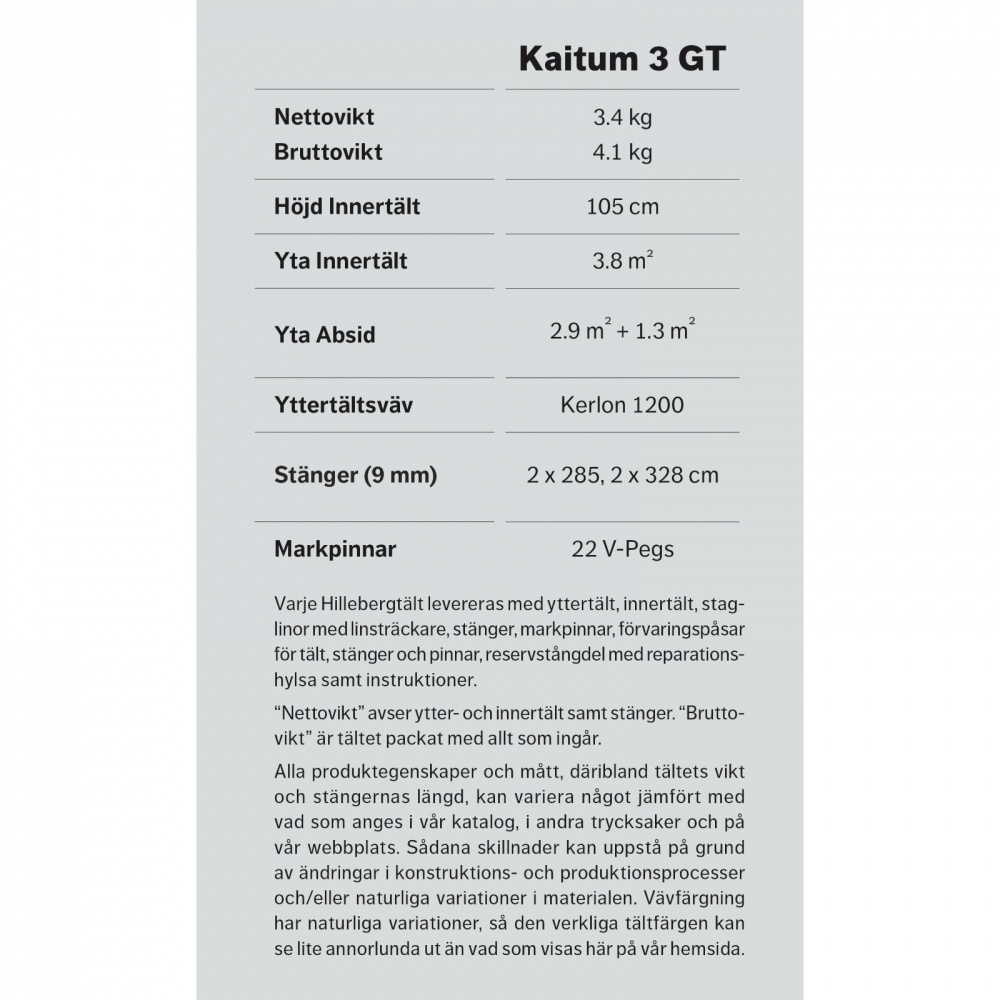 Kaitum 3 GT