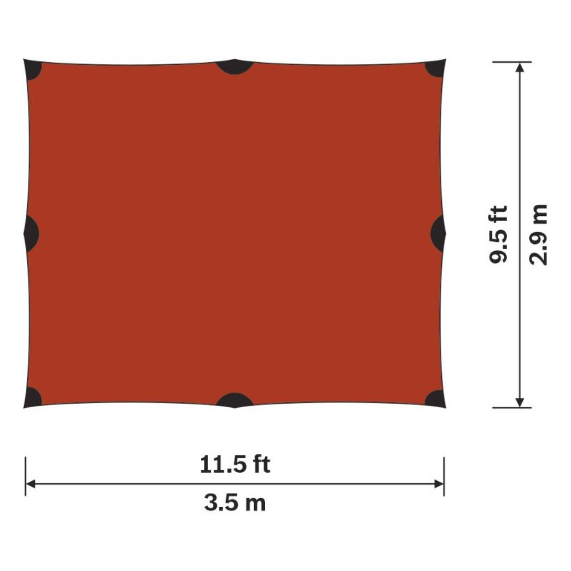 Hilleberg Tarp 10 UL dimensioner och mått