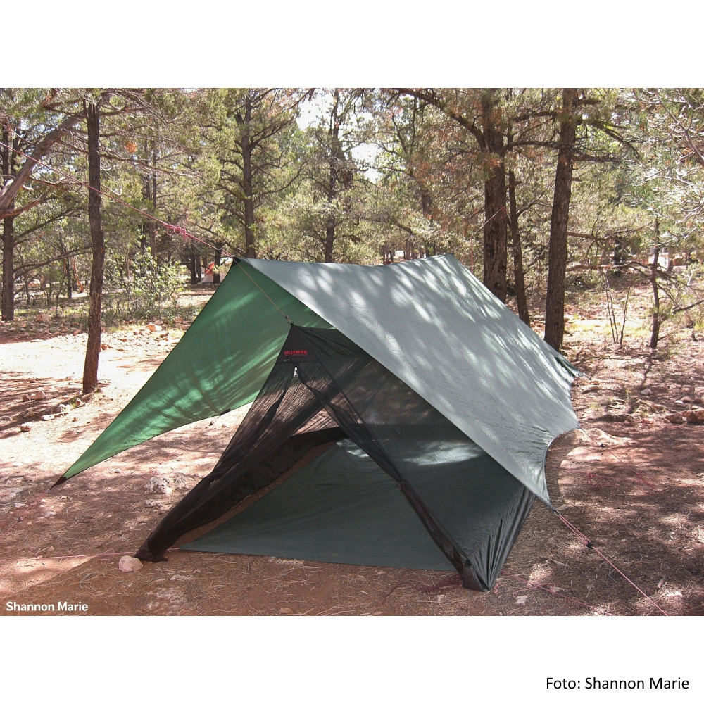 Hilleberg Mesh Ridge uppslaget under tarp