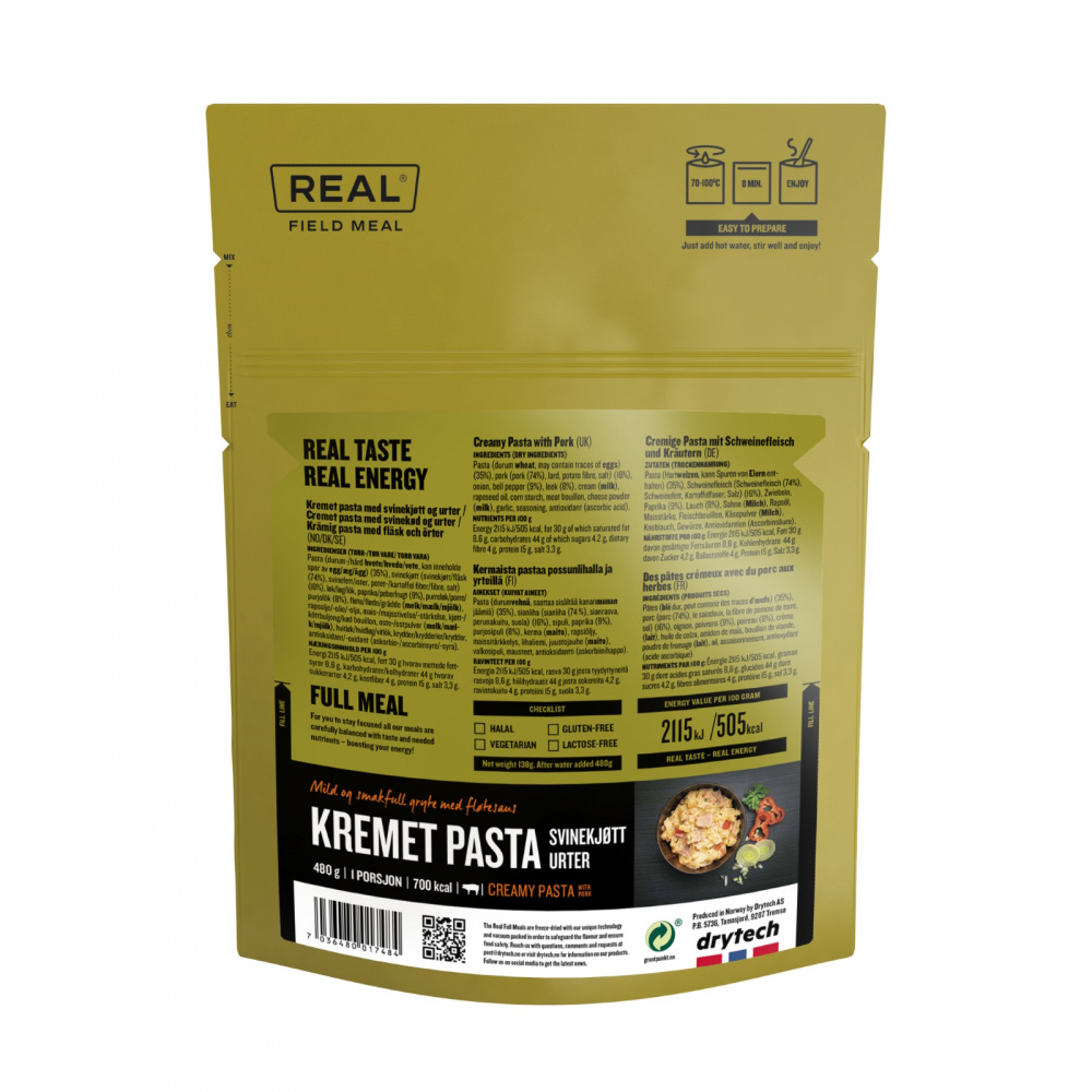 Field Meal Krämig pasta med örtfläsk 