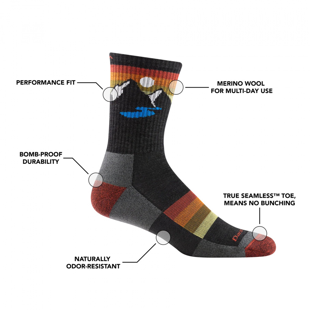 Ms Sunset Ridge Micro Crew Lightweight Sock