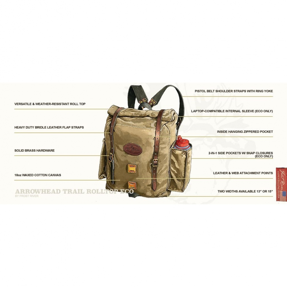 Arrowhead ECO Rolltop Daypack