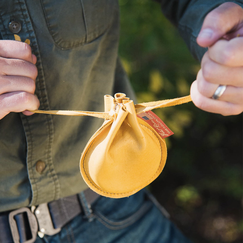 Buckskin Drawstring Pouch