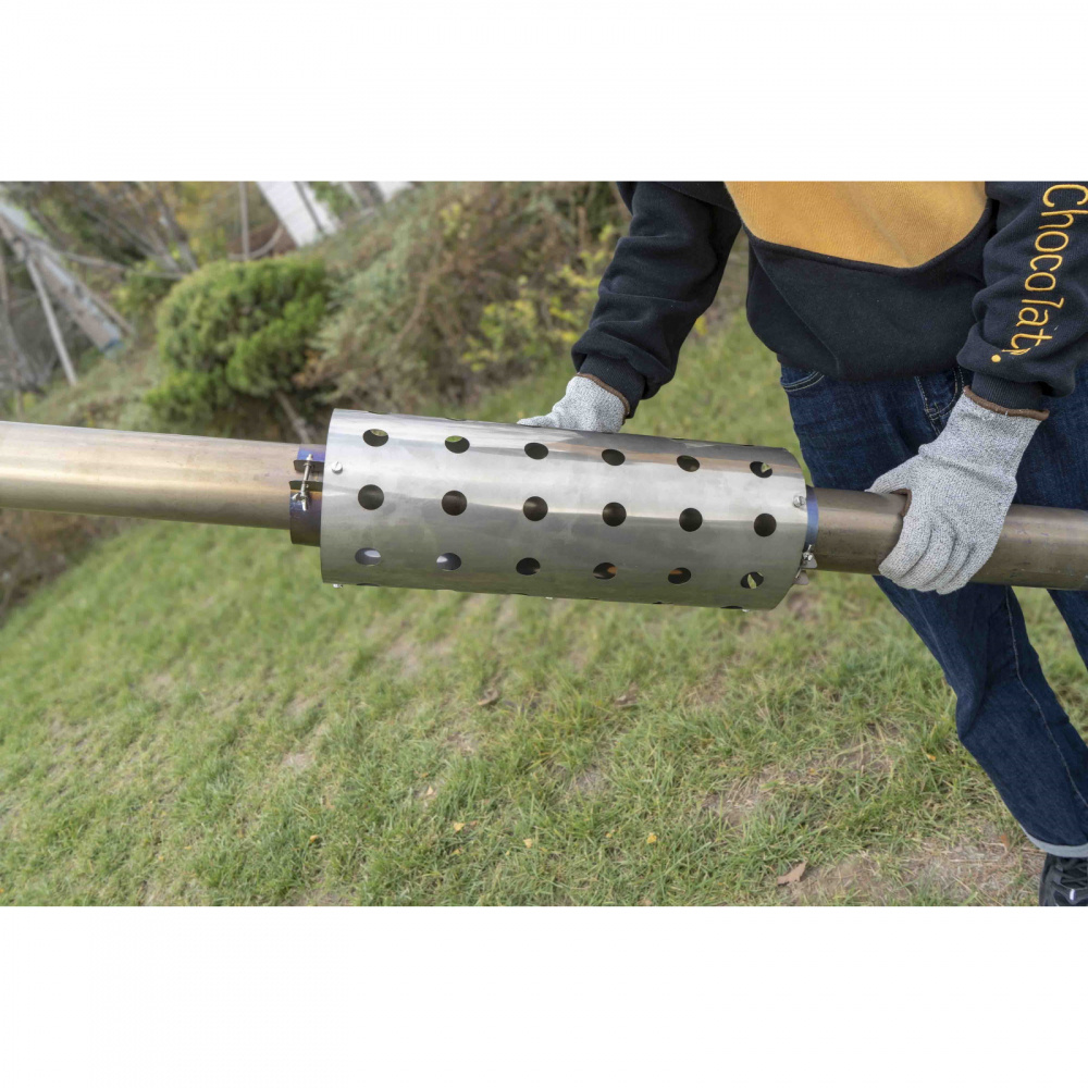 Titanium Heat Protector for M/L nested pipe